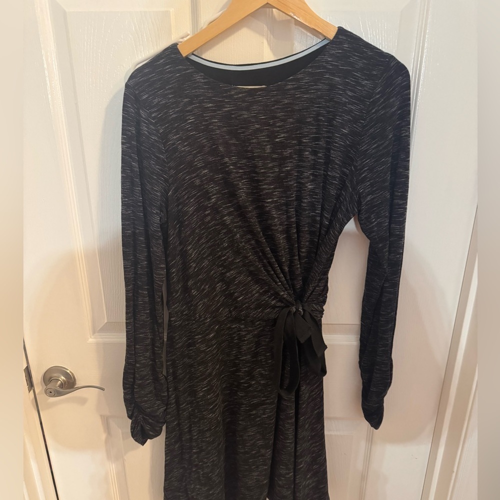 Anthropology Saturday Sunday Long Sleeve Dress with Side Tie, medium